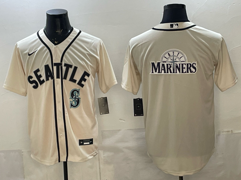 Men 2026 Seattle Mariners blank cream Nike MLB Jersey 09876->seattle mariners->MLB Jersey